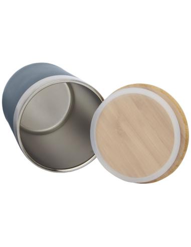 Vaso de 330 ml de acero inoxidable con aislamiento al vacío de cobre y tapa de bambú N05076001