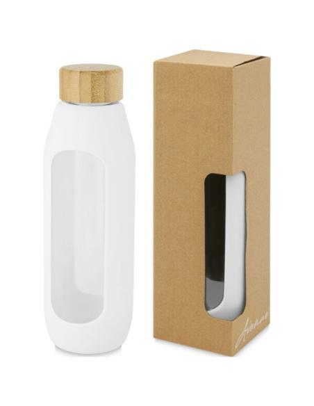 Botella de vidrio borosilicato con agarre de silicona de 600 ml N10666001