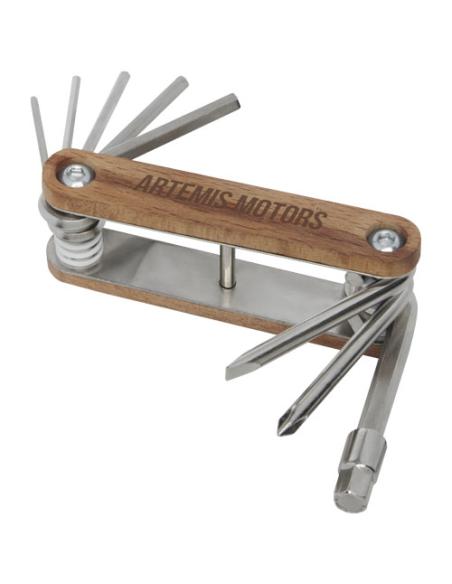 Multiherramienta para bicicletas de 8 funciones con mango de madera N17905401