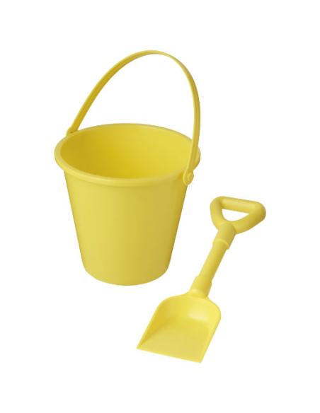 Cubo y pala de playa de plástico reciclado N11142012