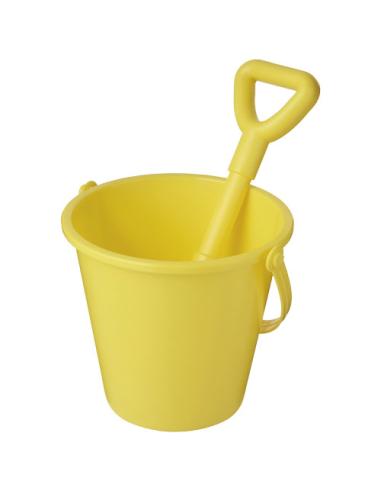 Cubo y pala de playa de plástico reciclado N11142012