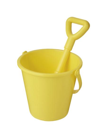 Cubo y pala de playa de plástico reciclado N11142012