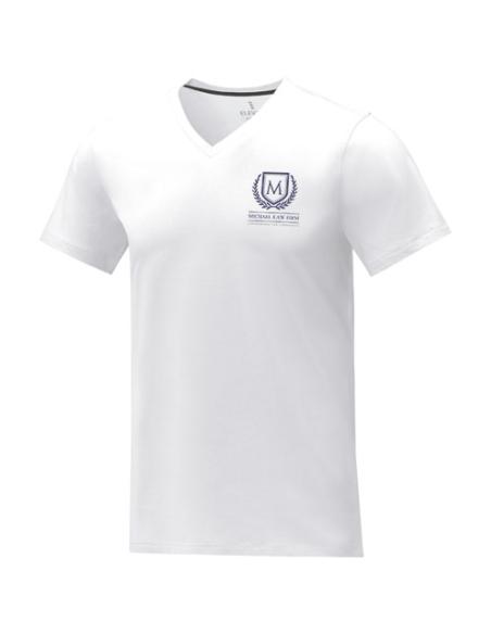 Camiseta de manga corta y cuello en V para hombre N01003083