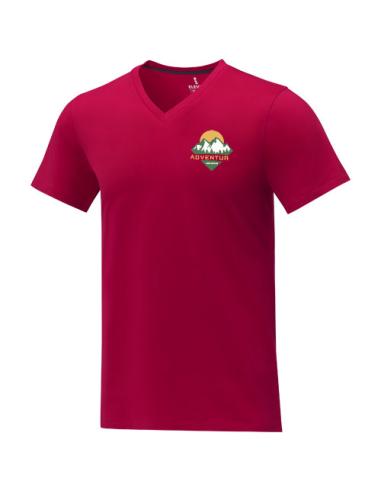 Camiseta de manga corta y cuello en V para hombre N01203083