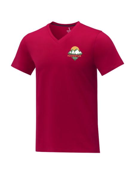 Camiseta de manga corta y cuello en V para hombre N01203083