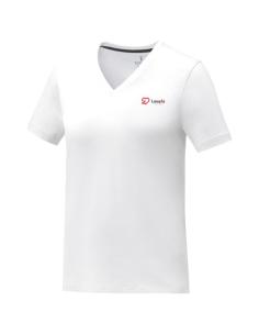 Camiseta de manga corta y cuello en V para mujer N01013083 2