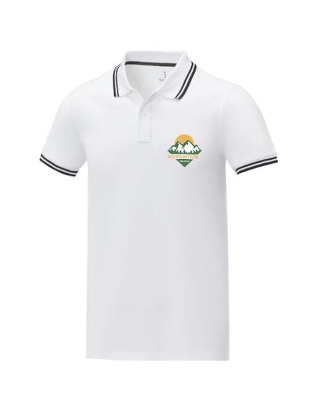Polo de manga corta con ribete para hombre N01080183