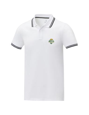 Polo de manga corta con ribete para hombre N01080183