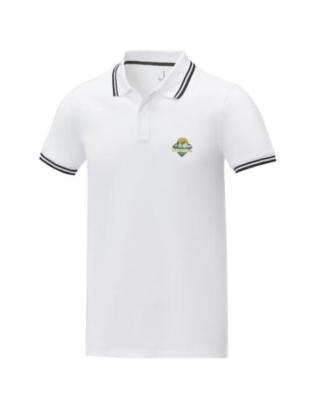 Polo de manga corta con ribete para hombre N01080183