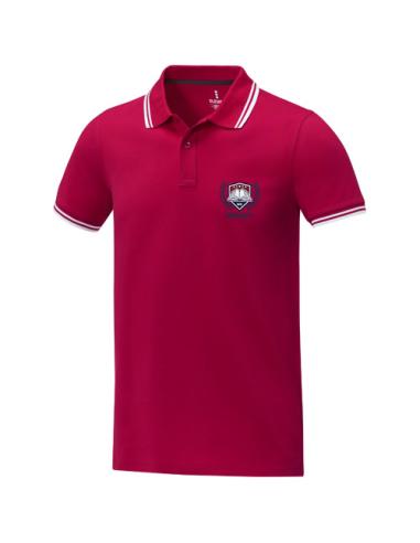 Polo de manga corta con ribete para hombre N01280183