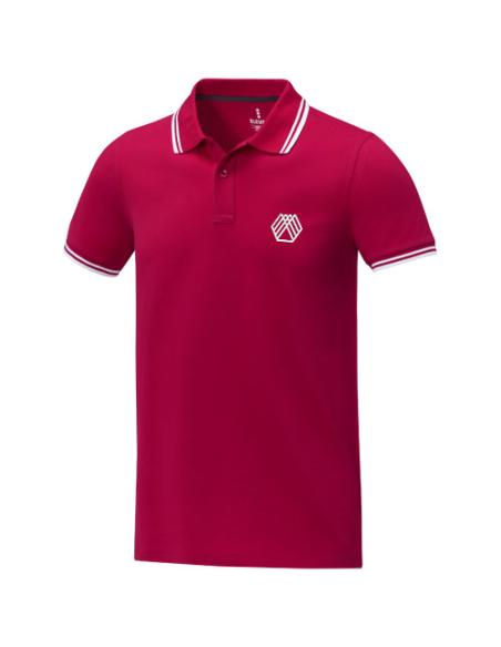 Polo de manga corta con ribete para hombre N01280183