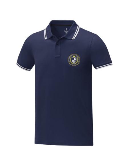 Polo de manga corta con ribete para hombre N05580183