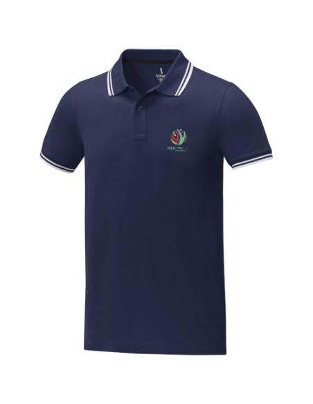 Polo de manga corta con ribete para hombre N05580183