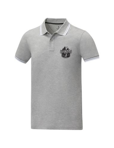 Polo de manga corta con ribete para hombre N00880183