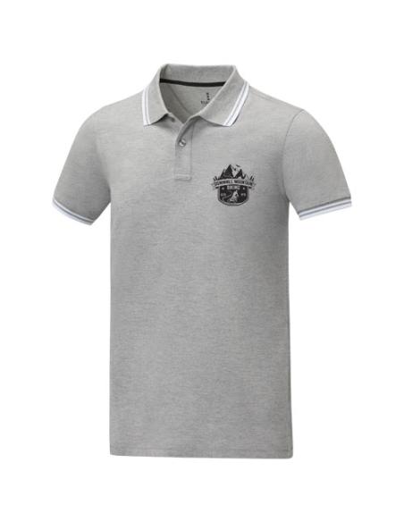 Polo de manga corta con ribete para hombre N00880183
