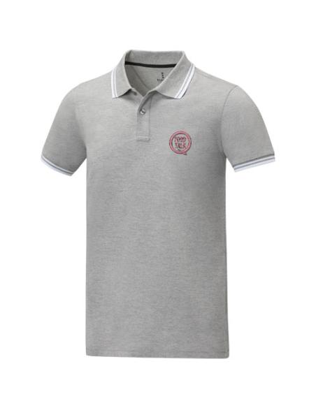 Polo de manga corta con ribete para hombre N00880183