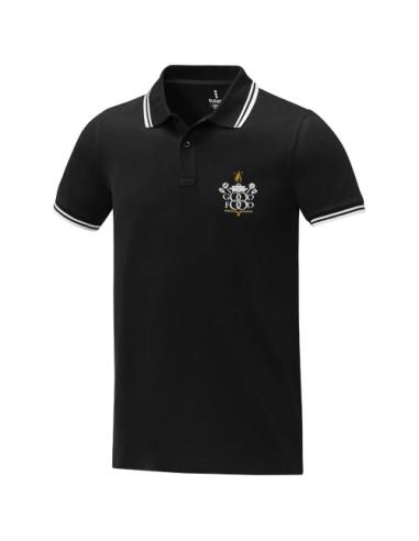 Polo de manga corta con ribete para hombre N00980183