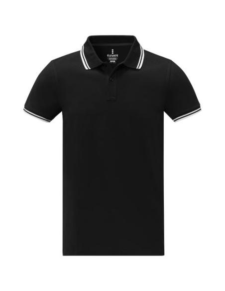 Polo de manga corta con ribete para hombre N00980183