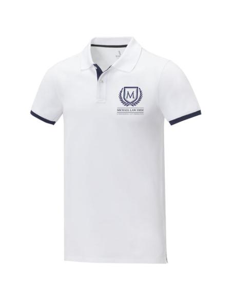 Polo de manga corta de dos tonos para hombre N01001183