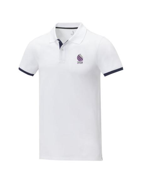 Polo de manga corta de dos tonos para hombre N01001183