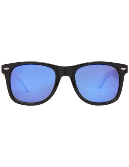 Gafas de sol polarizadas con cristal de espejo de PET reciclado/bambú en caja de regalo N17100721