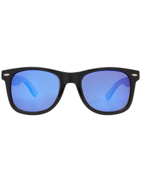 Gafas de sol polarizadas con cristal de espejo de PET reciclado/madera en caja de regalo N17200721