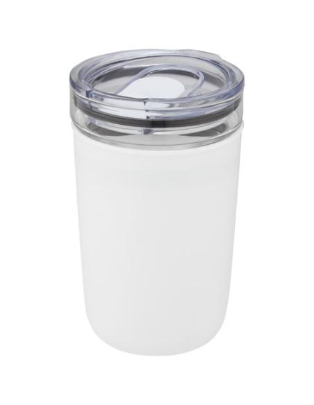 Vaso de vidrio de 420 ml con pared exterior de plástico reciclado N10576001