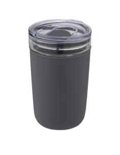 Vaso de vidrio de 420 ml con pared exterior de plástico reciclado N10576001
