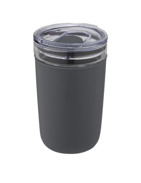 Vaso de vidrio de 420 ml con pared exterior de plástico reciclado N28576001