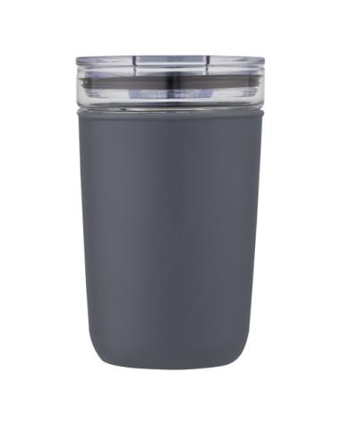 Vaso de vidrio de 420 ml con pared exterior de plástico reciclado N28576001