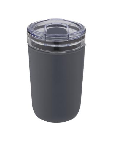 Vaso de vidrio de 420 ml con pared exterior de plástico reciclado N28576001