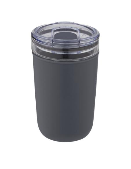 Vaso de vidrio de 420 ml con pared exterior de plástico reciclado N28576001