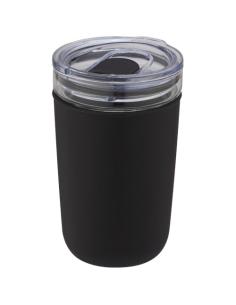 Vaso de vidrio de 420 ml con pared exterior de plástico reciclado N10576001