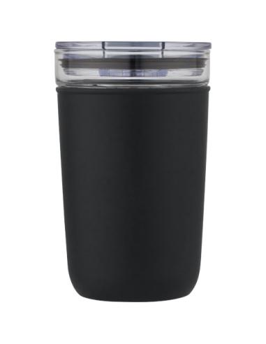 Vaso de vidrio de 420 ml con pared exterior de plástico reciclado N09576001