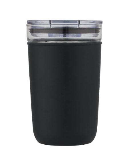Vaso de vidrio de 420 ml con pared exterior de plástico reciclado N09576001