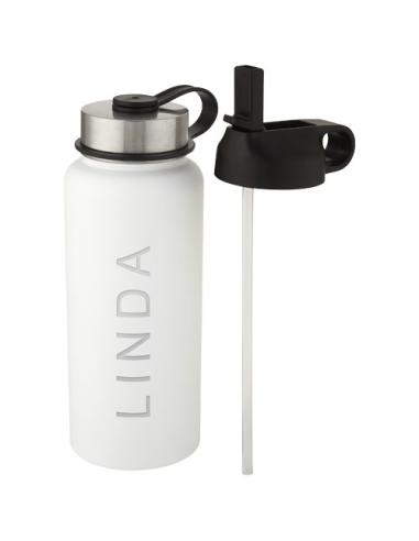 Bidón deportivo con aislamiento de cobre al vacío de 1 l con 2 tapas N10286001