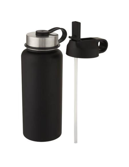 Bidón deportivo con aislamiento de cobre al vacío de 1 l con 2 tapas N09286001