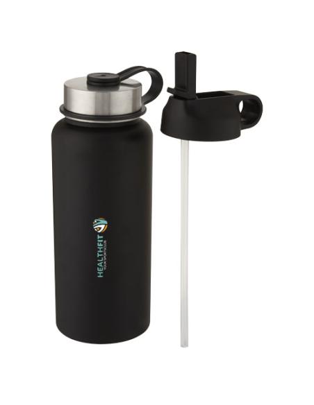 Bidón deportivo con aislamiento de cobre al vacío de 1 l con 2 tapas N09286001