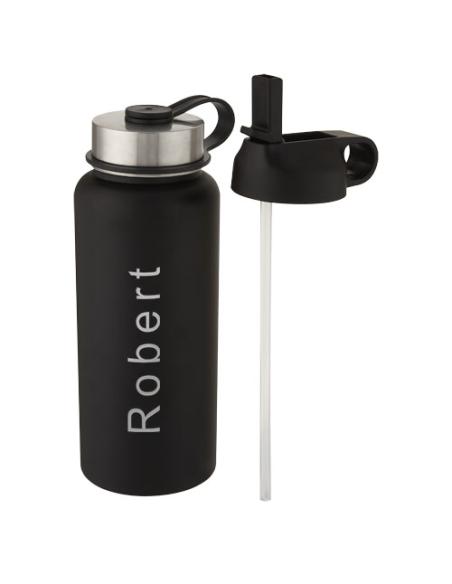 Bidón deportivo con aislamiento de cobre al vacío de 1 l con 2 tapas N09286001