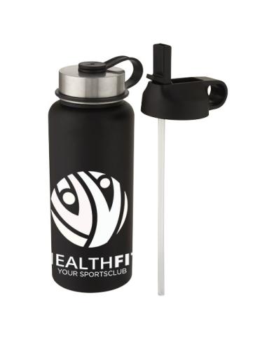 Bidón deportivo con aislamiento de cobre al vacío de 1 l con 2 tapas N09286001