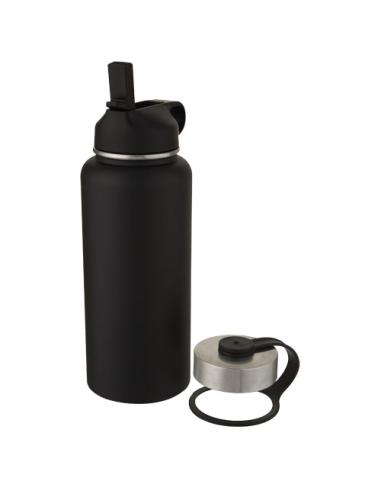 Bidón deportivo con aislamiento de cobre al vacío de 1 l con 2 tapas N09286001