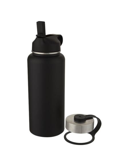 Bidón deportivo con aislamiento de cobre al vacío de 1 l con 2 tapas N09286001