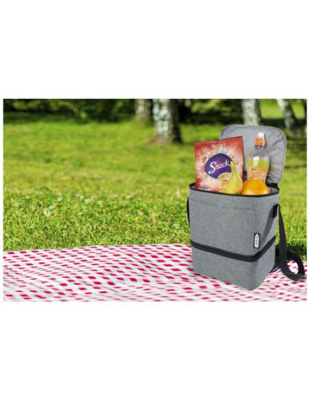 Bolsa isotérmica para almuerzo y 9 latas de PET reciclado GRS N08516021