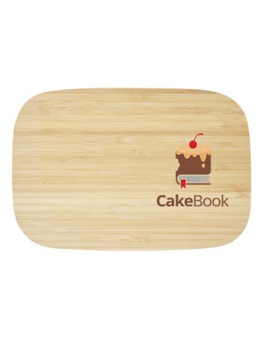 Fiambrera de acero inoxidable con tapa de bambú N60572311