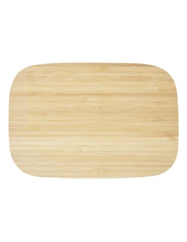 Fiambrera de acero inoxidable con tapa de bambú N60572311