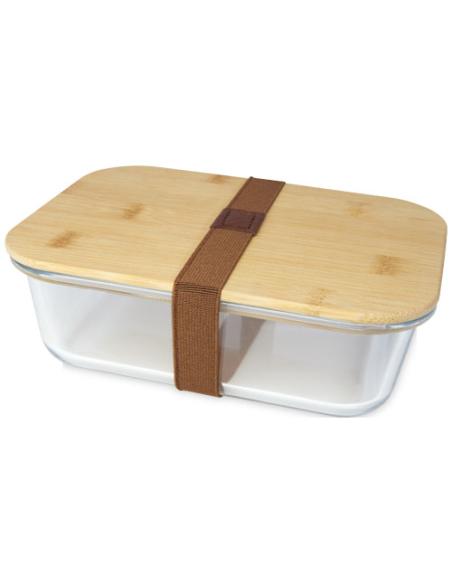 Fiambrera de vidrio con tapa de bambú N60672311