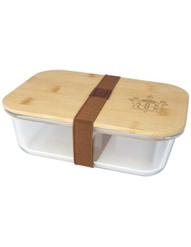 Fiambrera de vidrio con tapa de bambú N60672311