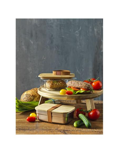 Fiambrera de vidrio con tapa de bambú N60672311