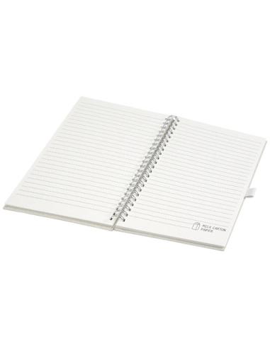 Libreta A5 con espiral fabricada a partir de cartones de leche recilados N20387701