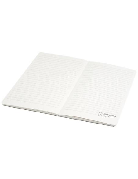 Libreta A5 sin lomo fabricada con cartones de leche recilados N20587701
